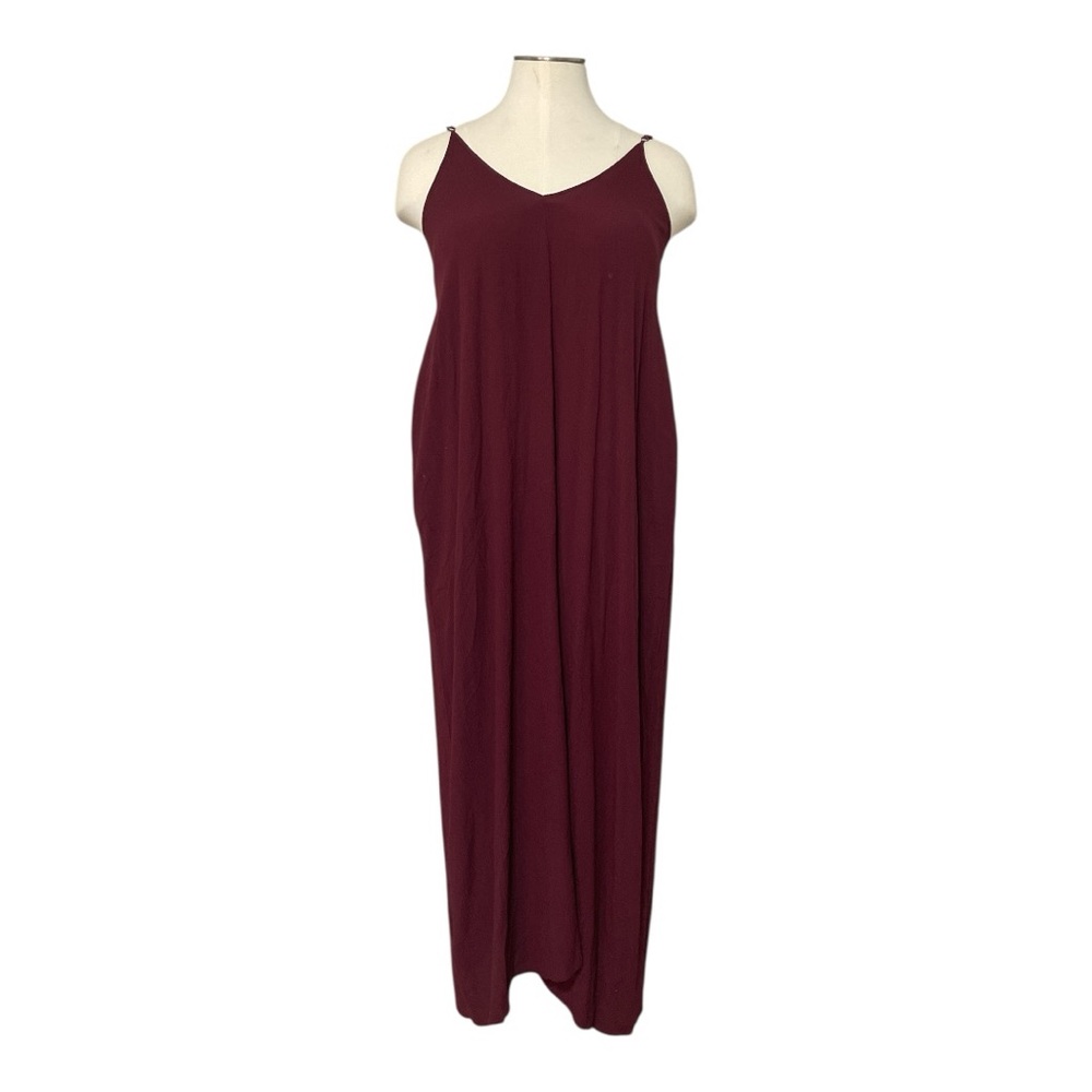 Lulu's Red Halter Maxi Dress for Wedding Guest